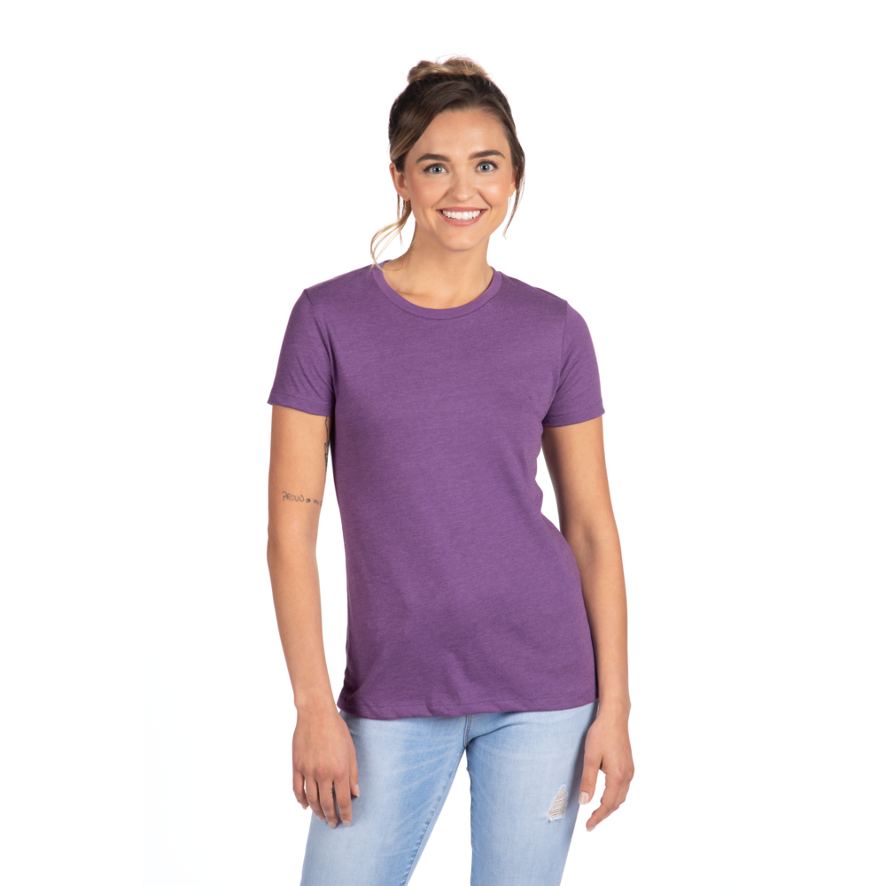 A more curvy and slim cut on our classic tee made from the industry's favorite CVC fabric. Great printability and breathability on this versatile piece.