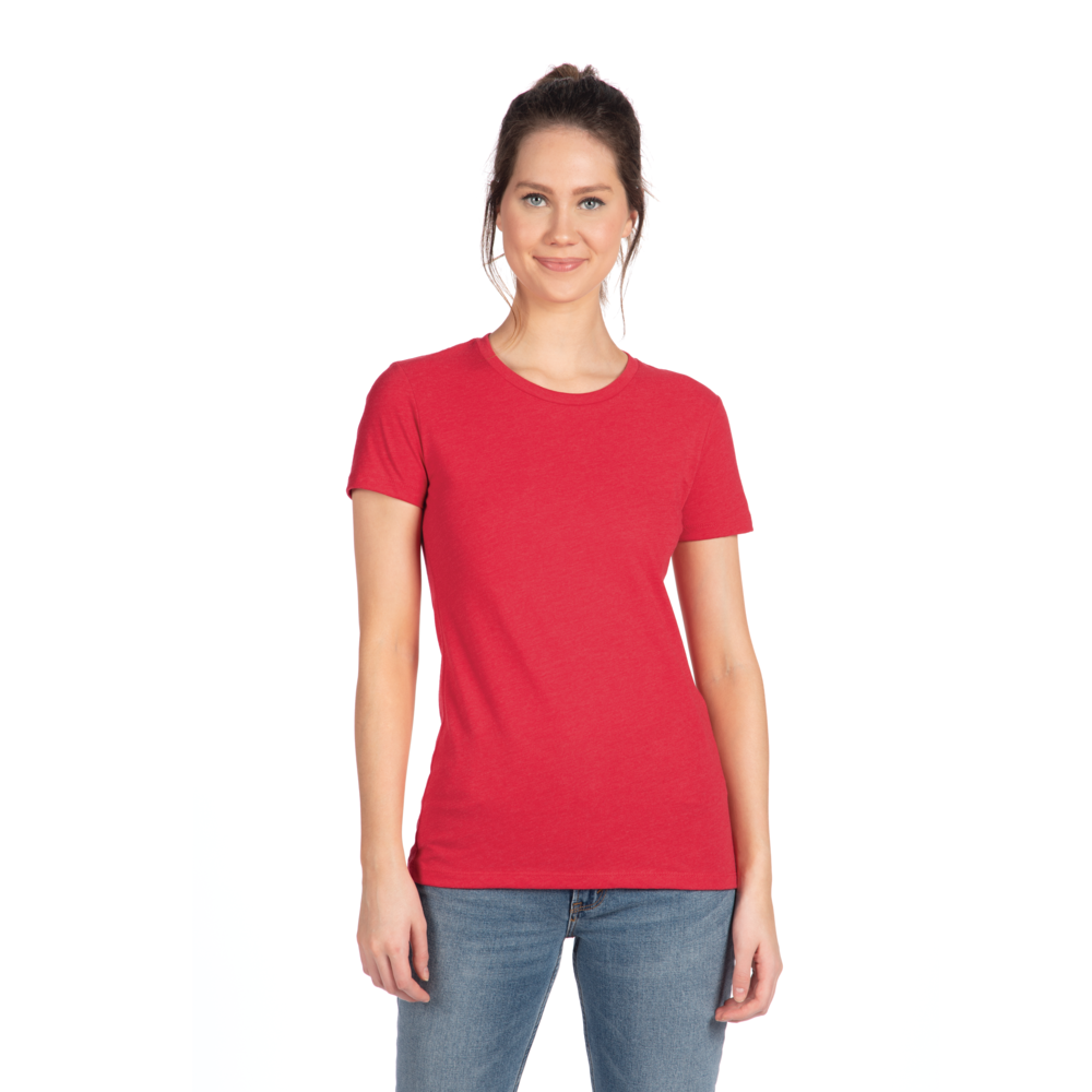 A more curvy and slim cut on our classic tee made from the industry's favorite CVC fabric. Great printability and breathability on this versatile piece.