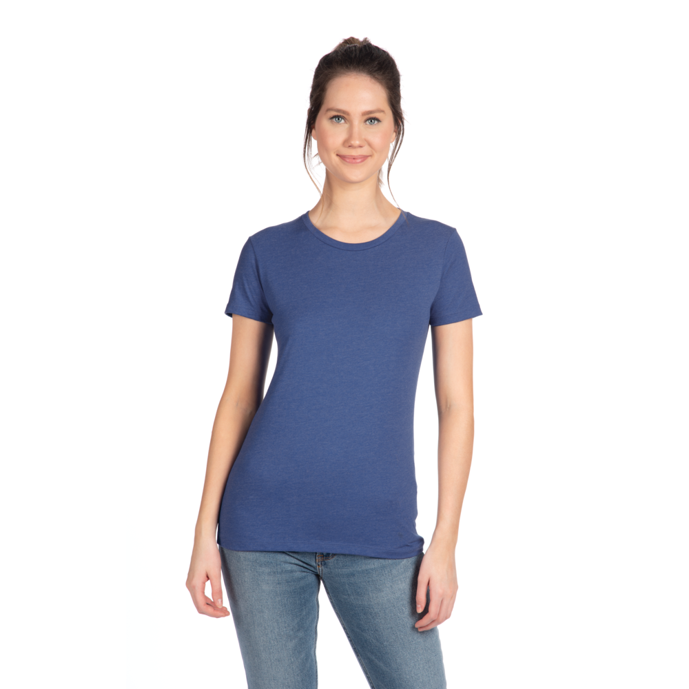 A more curvy and slim cut on our classic tee made from the industry's favorite CVC fabric. Great printability and breathability on this versatile piece.