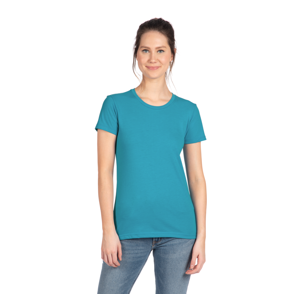A more curvy and slim cut on our classic tee made from the industry's favorite CVC fabric. Great printability and breathability on this versatile piece.
