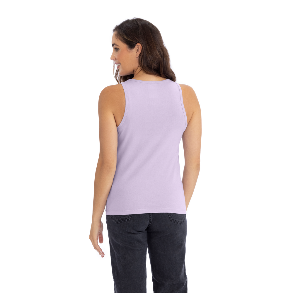 Introducing our Women's 100% Cotton Tank: a summer essential for timeless style and unbeatable comfort. Crafted from ringpun cotton, it's lightweight and breathable, perfect for warm days. Stay cool and comfortable all day long with this classic piece.
