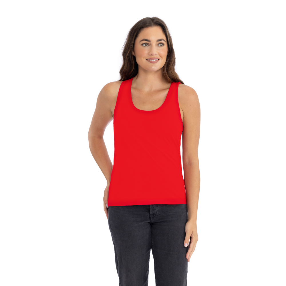 Introducing our Women's 100% Cotton Tank: a summer essential for timeless style and unbeatable comfort. Crafted from ringpun cotton, it's lightweight and breathable, perfect for warm days. Stay cool and comfortable all day long with this classic piece.