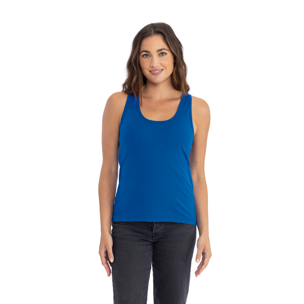 Introducing our Women's 100% Cotton Tank: a summer essential for timeless style and unbeatable comfort. Crafted from ringpun cotton, it's lightweight and breathable, perfect for warm days. Stay cool and comfortable all day long with this classic piece.