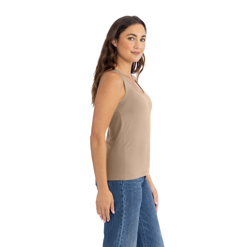 Introducing our Women's 100% Cotton Tank: a summer essential for timeless style and unbeatable comfort. Crafted from ringpun cotton, it's lightweight and breathable, perfect for warm days. Stay cool and comfortable all day long with this classic piece.