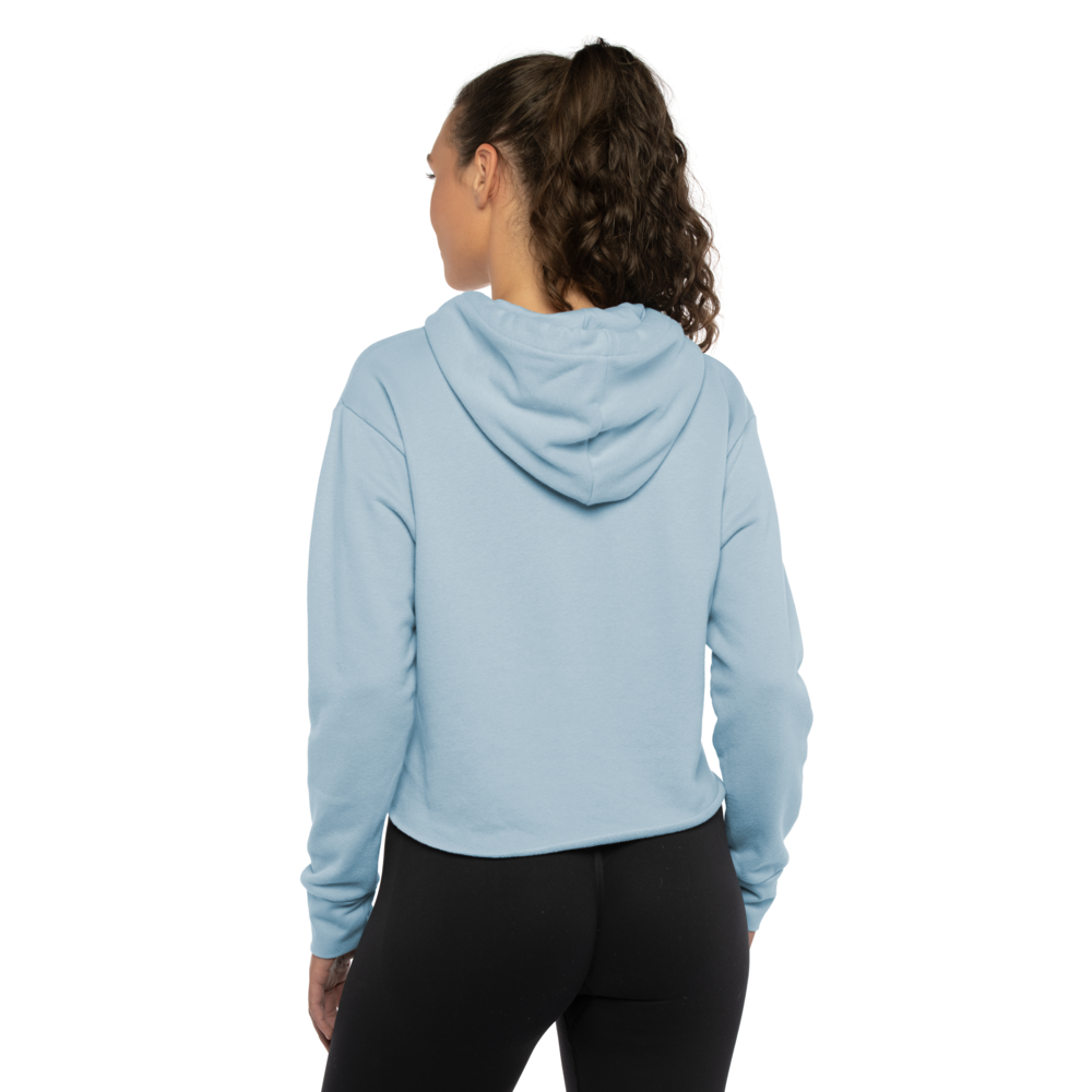 Streetwear inspired cropped hoodie with elevated softness from our buttery soft sueded face that offers smooth printability and comfort. Inside texture is made of our french terry fabric.