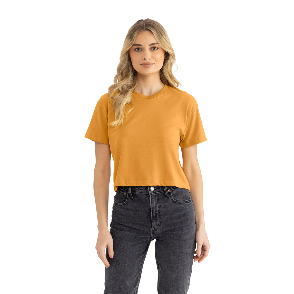 Women's Ideal Crop Tee - Antique Gold | 1580 | Next Level