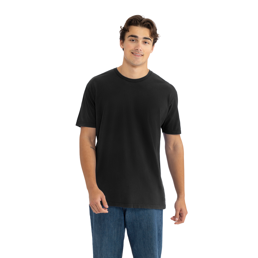 トップス WASHEDFINXTWILLSHIRTA25ASO1TN Soft Wash Cotton T-Shirt Washed - Black | 3600SW | NLA