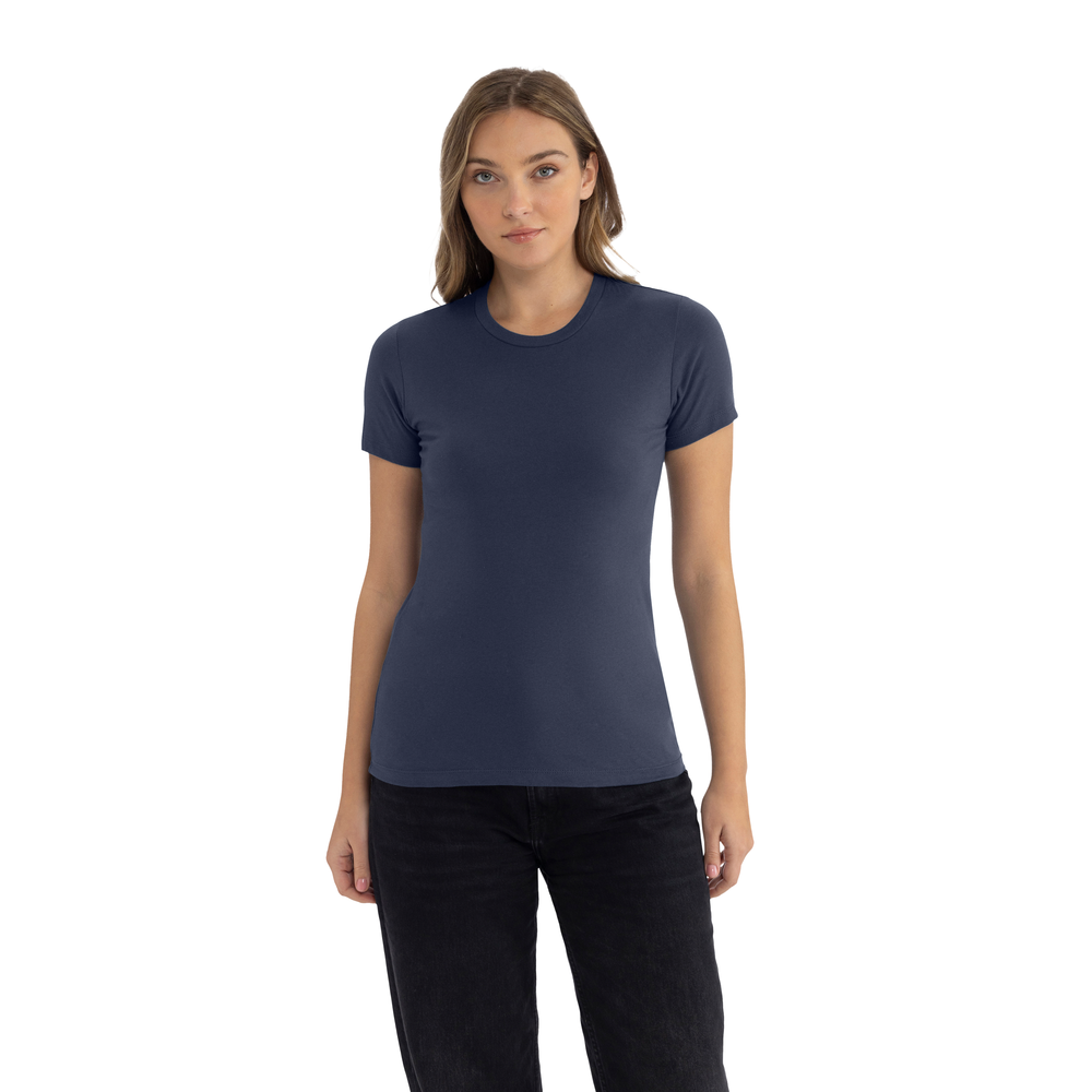 Women's Cotton T-Shirt - Midnight Navy | 3900 | Next Level Apparel