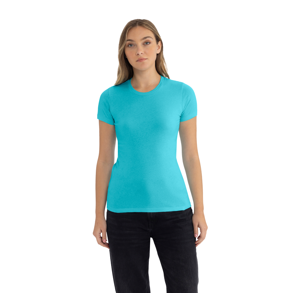 Women's Cotton T-Shirt - Tahiti Blue | 3900 | Next Level Apparel