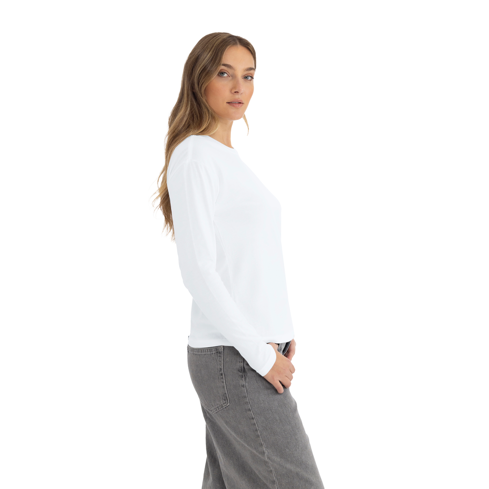 Women's Cotton Relaxed Long Sleeve T-shirt