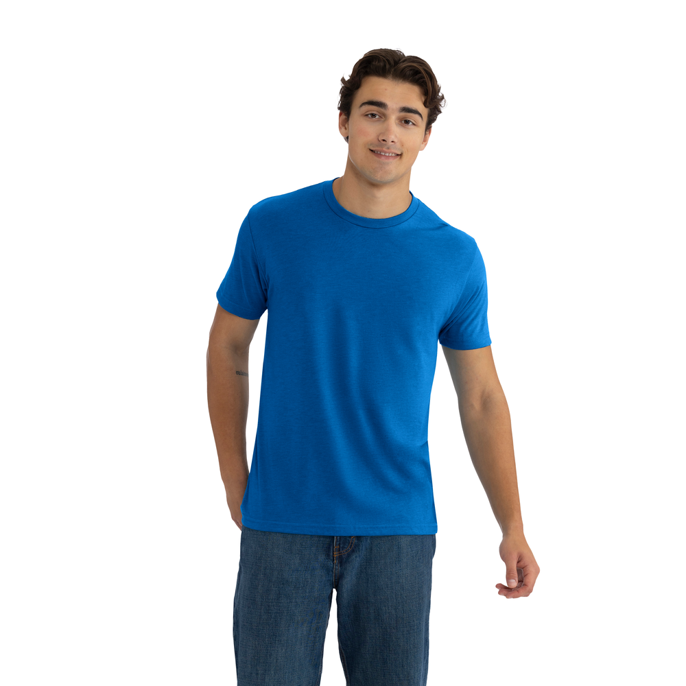 【新品】LOHEN ローヘン　バイカラーレイヤードT shirt/BLUE 6010 Tri-Blend T-Shirt - Vintage Royal | Next Level Apparel