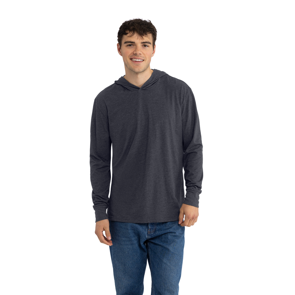 CVC Long Sleeve Hoodie Charcoal | Next Level Apparel