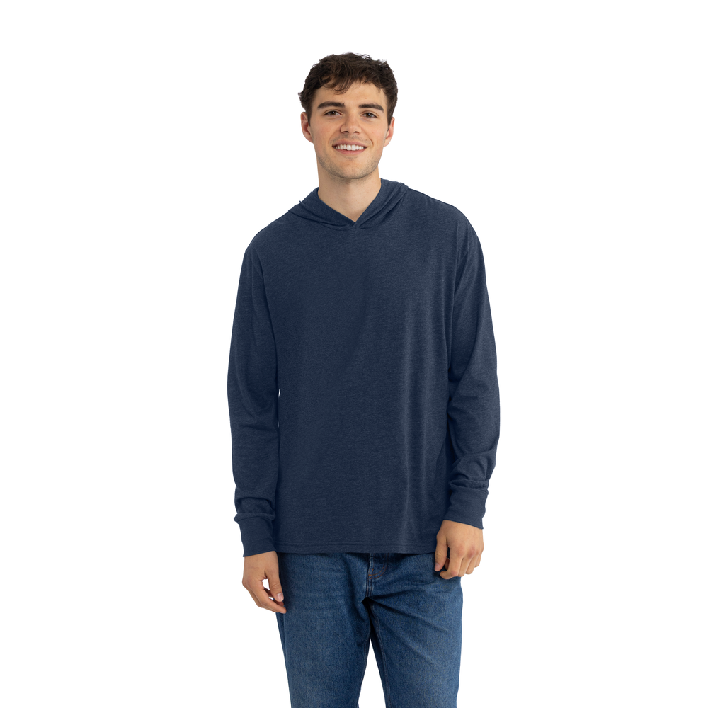 CVC Long Sleeve Hoodie Midnight Navy | Next Level Apparel