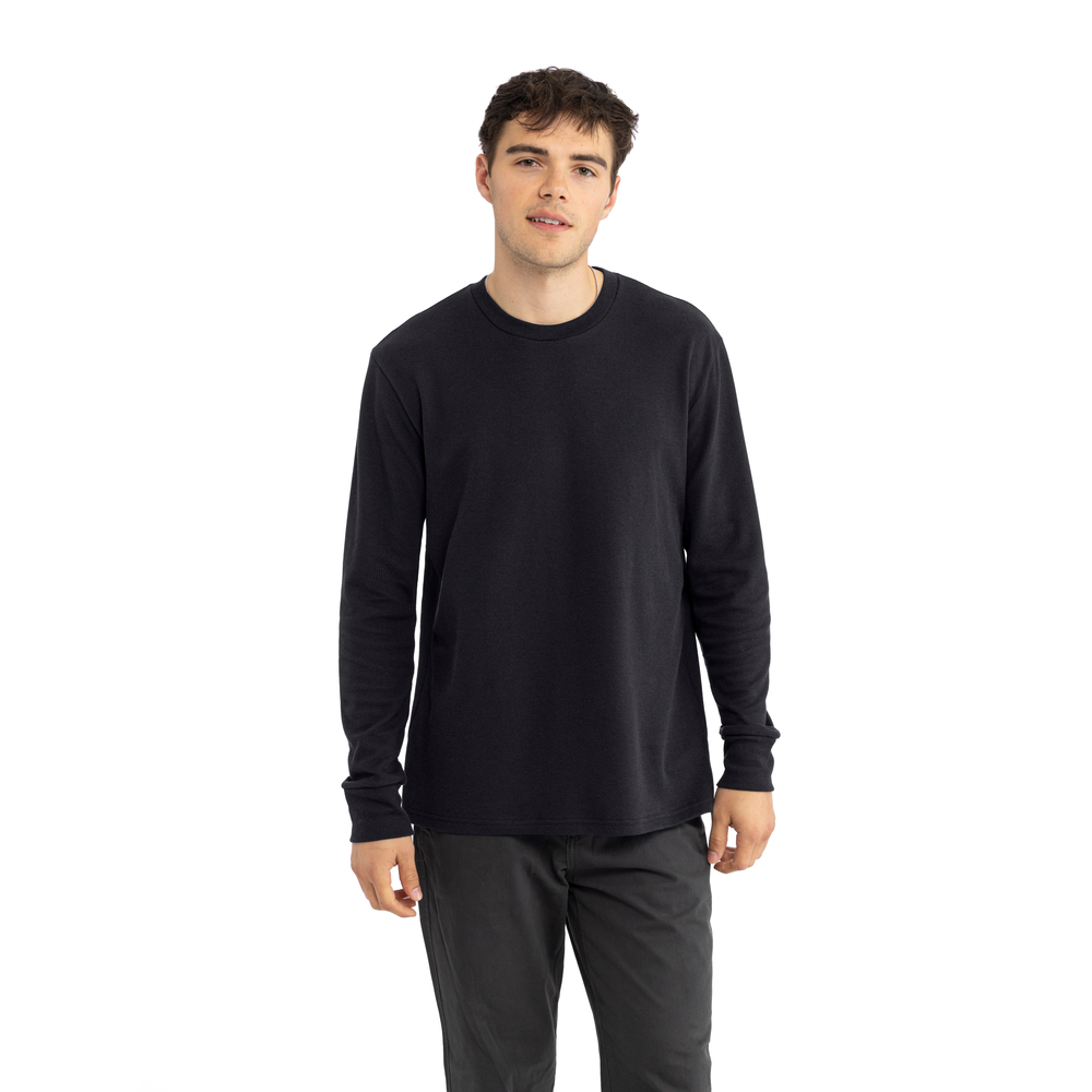 Ideal Thermal Long Sleeve - Black | Next Level Apparel