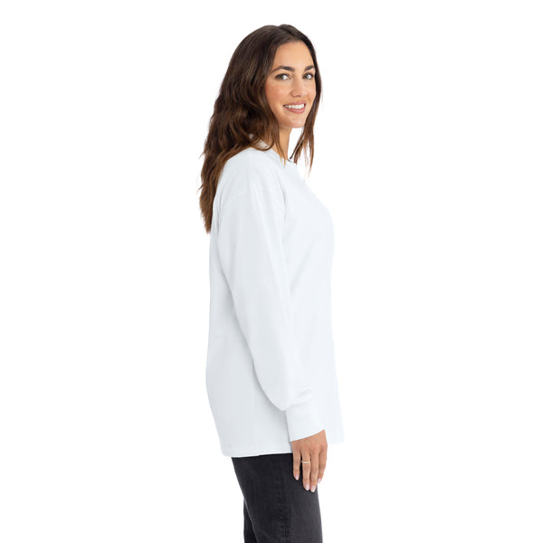 Introducing our Heavyweight Long Sleeve Ringspun Cotton T-Shirt: crafted for durability and comfort. Made from premium ringspun cotton, it offers unmatched softness. Versatile and timeless, it's an essential addition to any wardrobe.