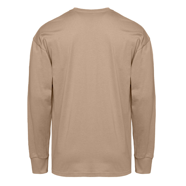 Introducing our Heavyweight Long Sleeve Ringspun Cotton T-Shirt: crafted for durability and comfort. Made from premium ringspun cotton, it offers unmatched softness. Versatile and timeless, it's an essential addition to any wardrobe.
