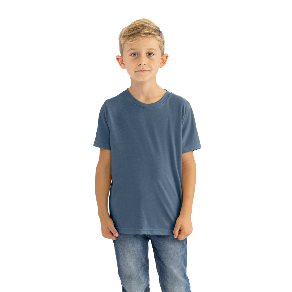 Youth CVC T-Shirt - Heather Slate Blue | 3312 | NLA