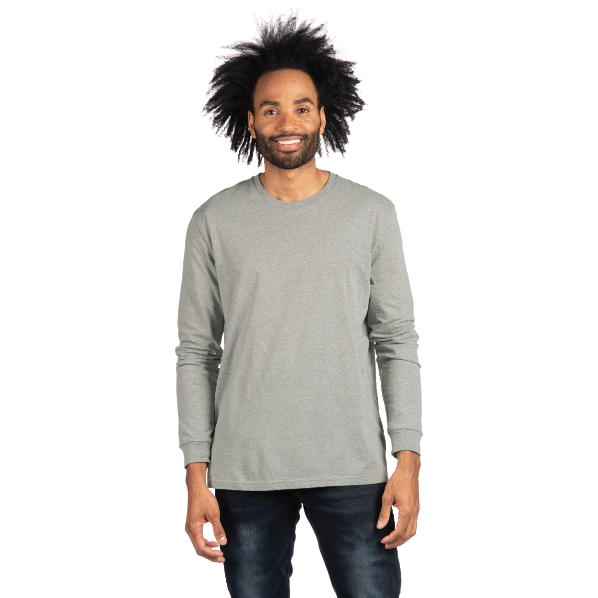 CVC Long Sleeve T-Shirt - Dark Heather Gray | 6211 | NLA