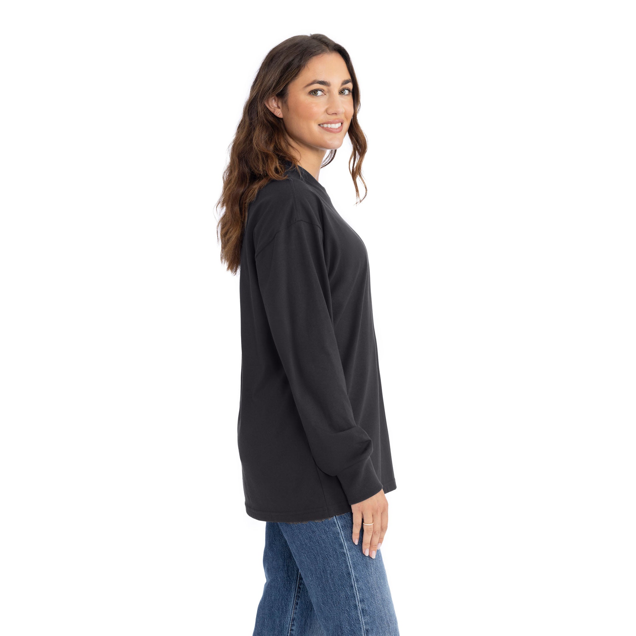 Heavyweight Long Sleeve Ringspun Cotton T-Shirt
