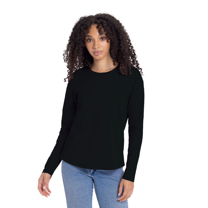 Women’s Cotton Relaxed Long Sleeve T-Shirt (3911)