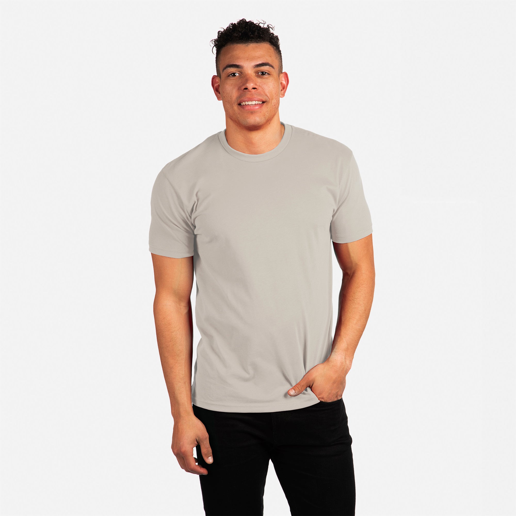 6410 Sueded T-Shirt Light Gray | Next Level Apparel