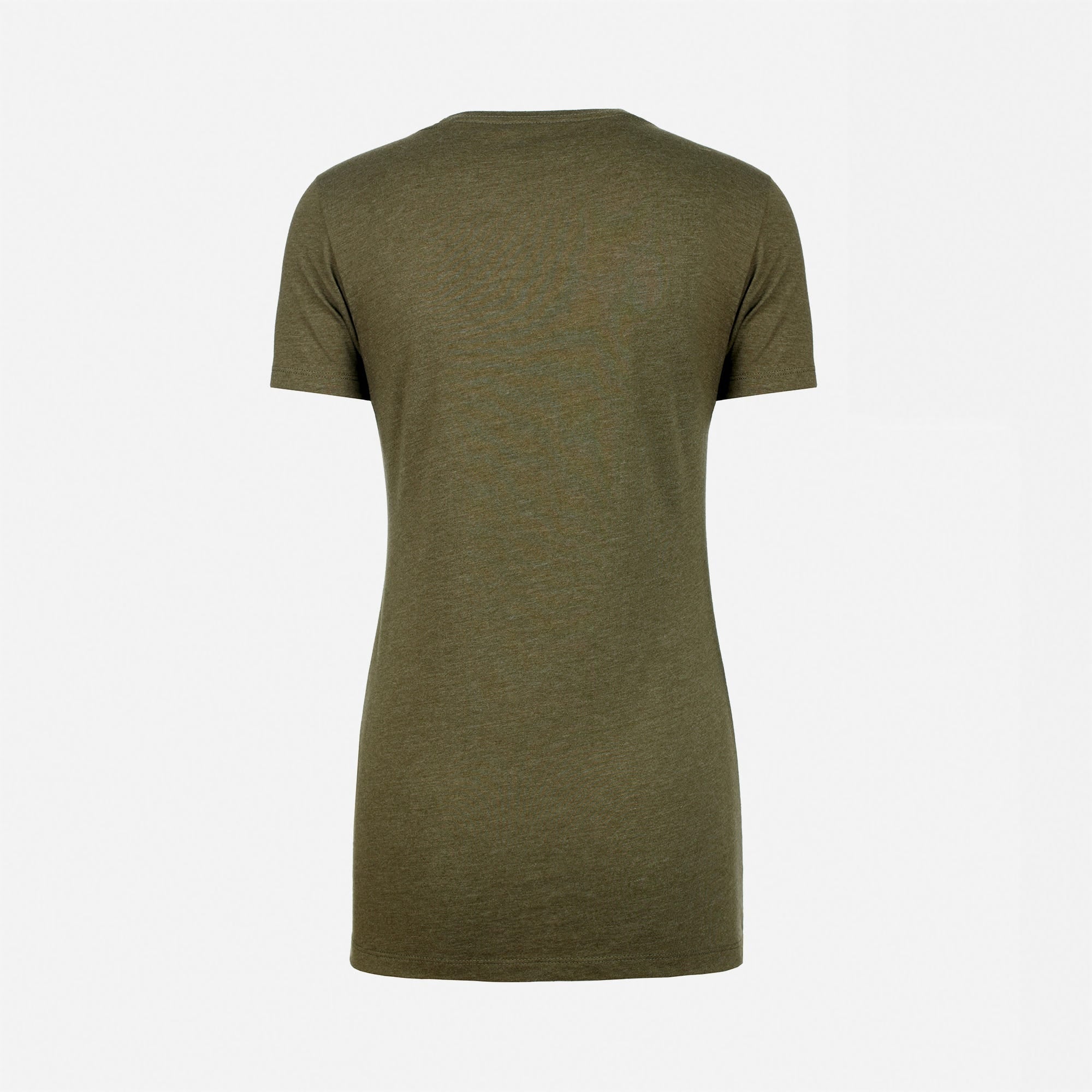 CVC T-Shirt Military Green 6610 Next Level Apparel Sizes XS, S, M, L, XL, XXL,3XL Back View