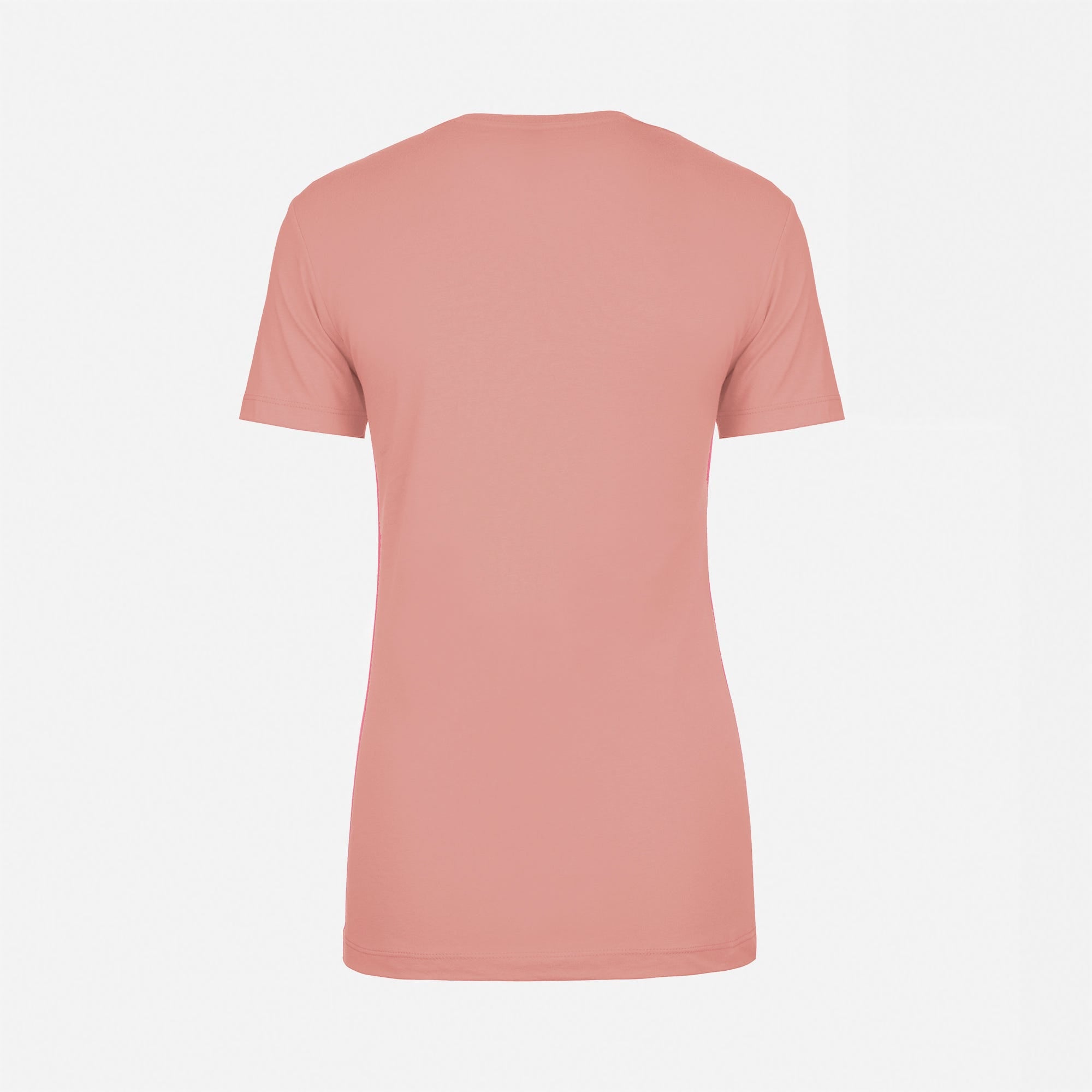 Cotton Boyfriend T-Shirt Desert Pink 3900 Next Level Apparel Back View