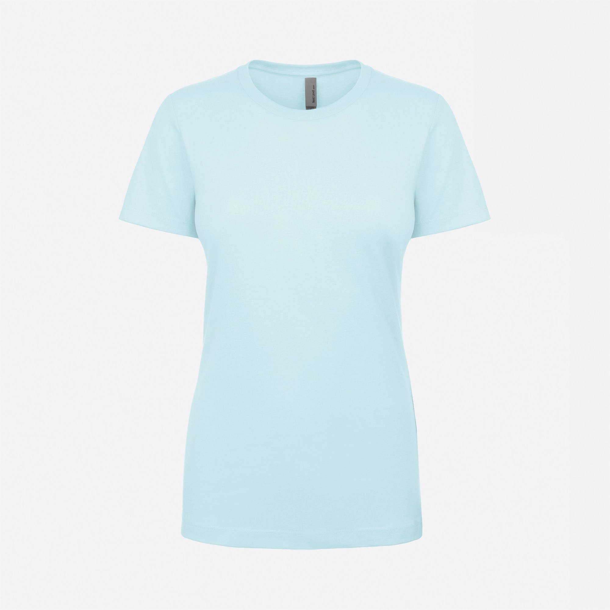 Cotton Boyfriend T-Shirt Light Blue 3900 Front View Next Level Apparel