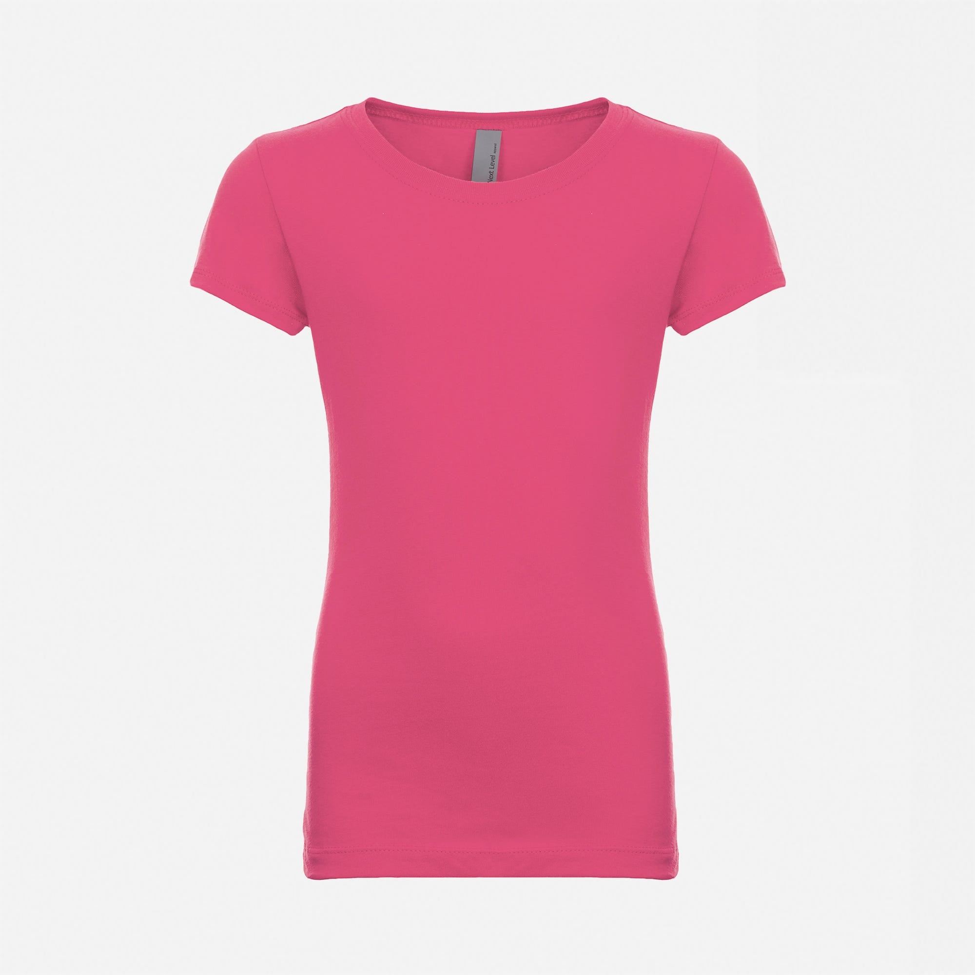 Cotton Princess T-Shirt Raspberry 3710 Next Level Apparel Kids Tee Sizes XS, S, M, L, XL