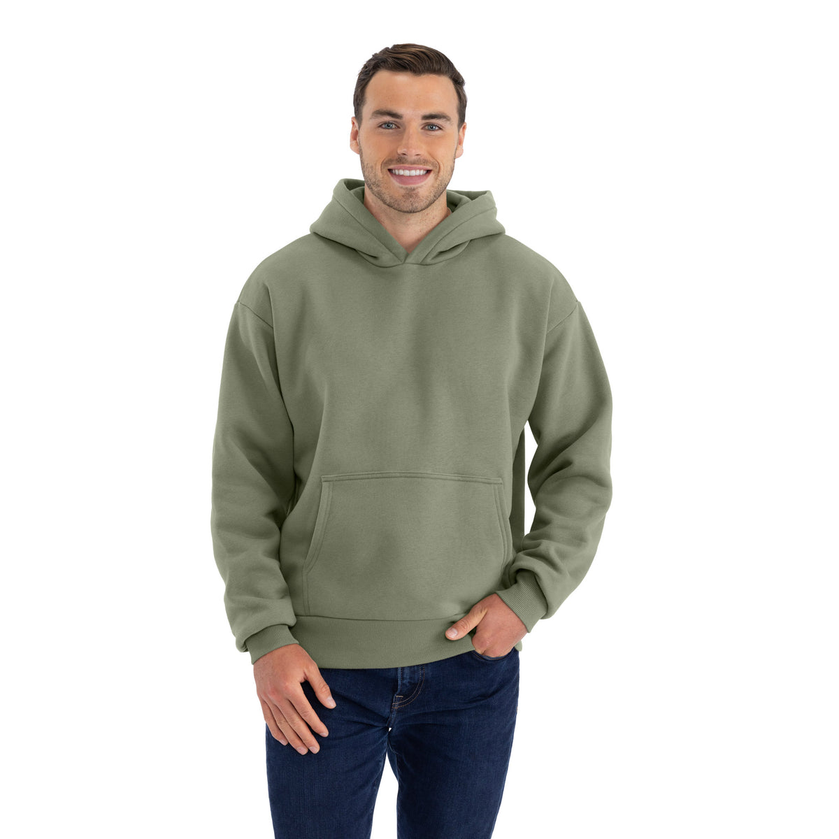Heavyweight Pullover Hoodie Light Olive 9307 Next Level Apparel