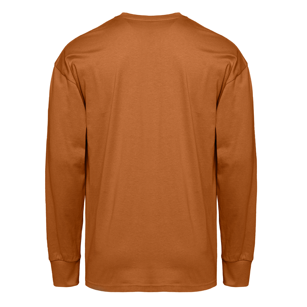 Introducing our Heavyweight Long Sleeve Ringspun Cotton T-Shirt: crafted for durability and comfort. Made from premium ringspun cotton, it offers unmatched softness. Versatile and timeless, it's an essential addition to any wardrobe.