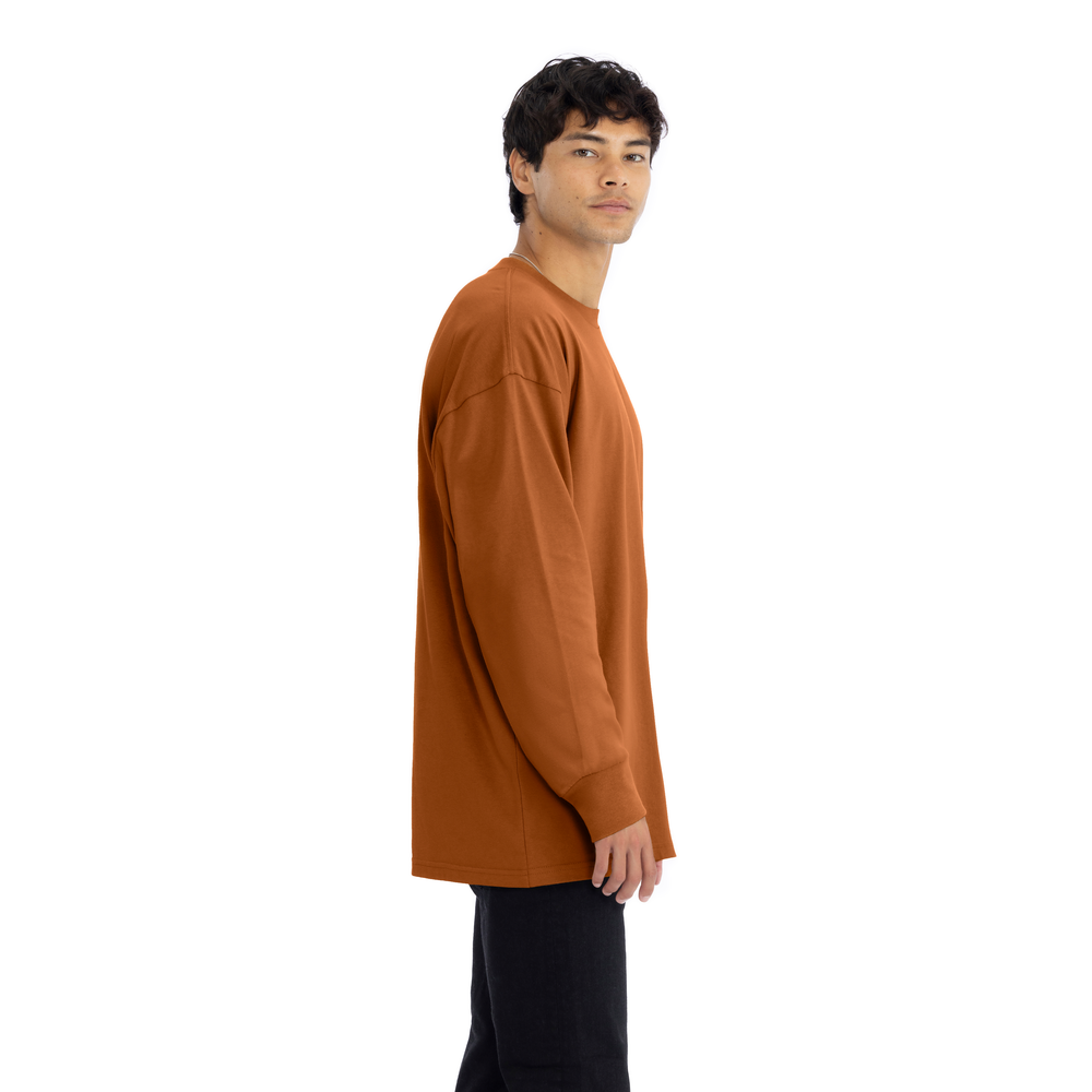Introducing our Heavyweight Long Sleeve Ringspun Cotton T-Shirt: crafted for durability and comfort. Made from premium ringspun cotton, it offers unmatched softness. Versatile and timeless, it's an essential addition to any wardrobe.