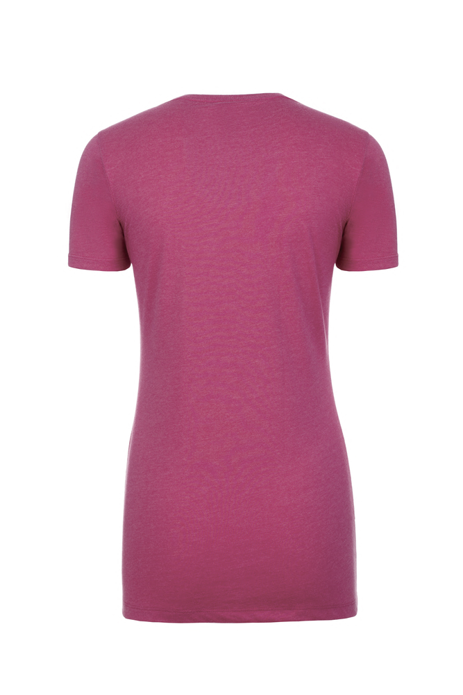 Our Women's CVC T-shirt is tailored specifically for her with a form-fitting feminine shape in premium CVC fabric that offers comfort and durability.  The consistent heathered CVC fabric provides durability that can take on screen printing and heat transfer equally well.  Premium features loaded with value: side seams, 1x1 Baby Ribbed set-in crew neck, side seams for best fit and shape retention, finished sleeves and straight bottom hem.
