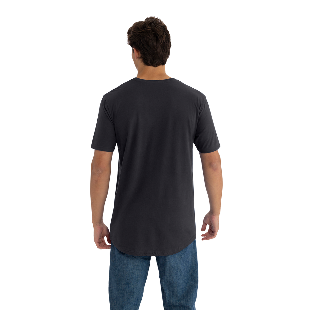 Our classic premium cotton tee with a longer length. Made from our combed and ring-spun cotton to give an everyday look with elevated comfort.