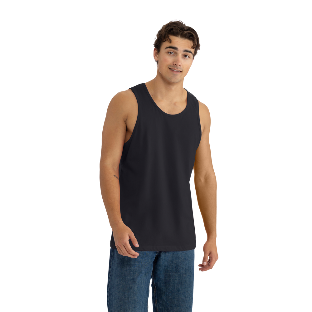 Elevated comfort on our 100% combed ring-spun cotton muscle tank. Offers great mobility for active lifestyles and ease of printability