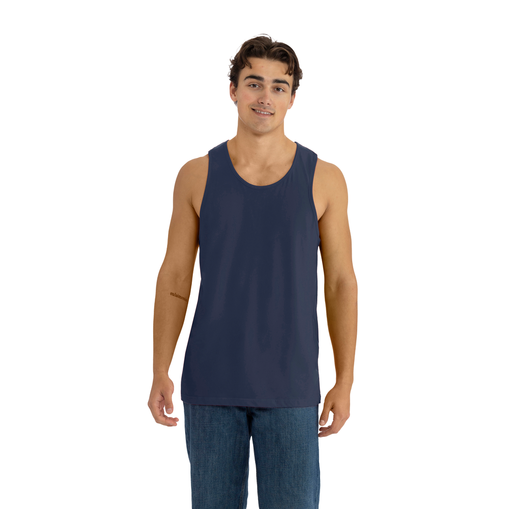 Elevated comfort on our 100% combed ring-spun cotton muscle tank. Offers great mobility for active lifestyles and ease of printability
