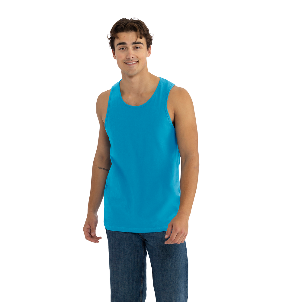 Elevated comfort on our 100% combed ring-spun cotton muscle tank. Offers great mobility for active lifestyles and ease of printability