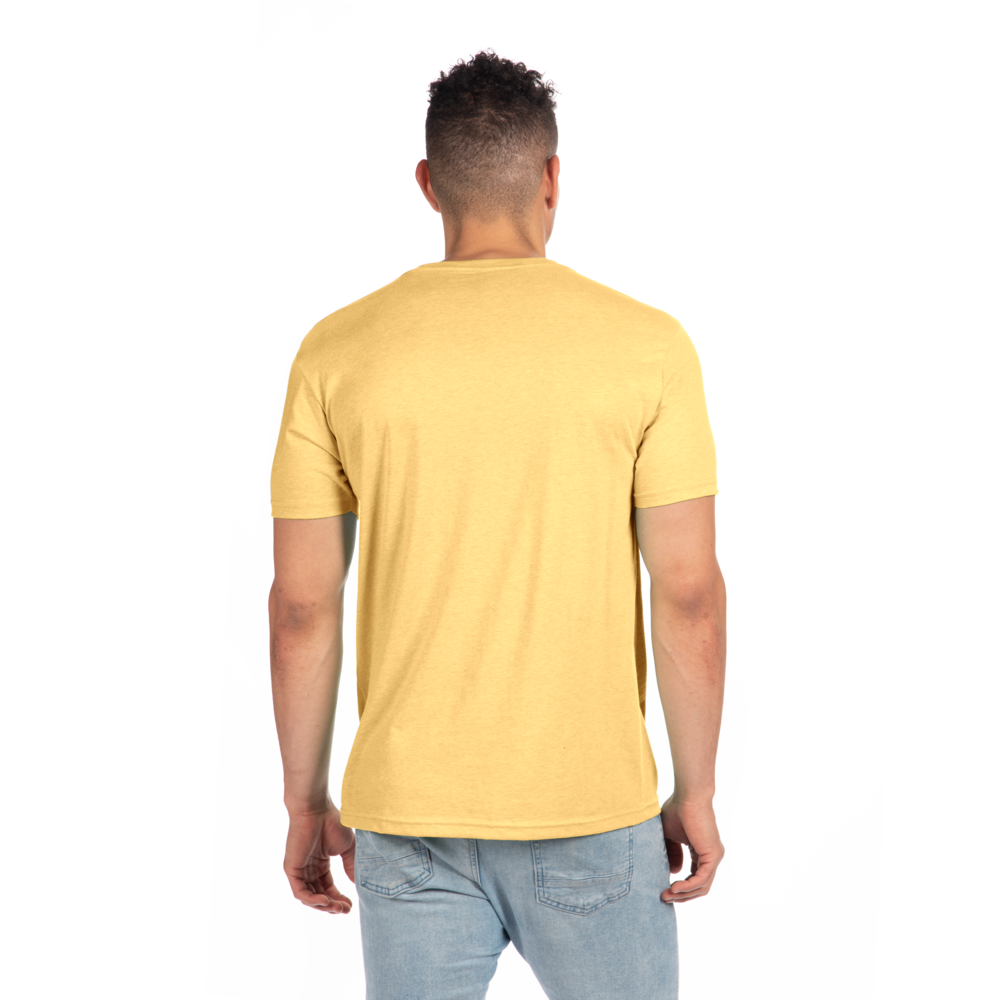 Our CVC's retail cut, softness, and breathability elevates a classic v-neck. Offers durability and comfortability in one tee, get a versatile piece that provides consistent fit and comfort after every wash.