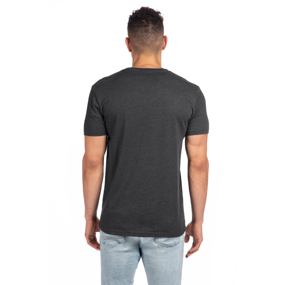 Our CVC's retail cut, softness, and breathability elevates a classic v-neck. Offers durability and comfortability in one tee, get a versatile piece that provides consistent fit and comfort after every wash.