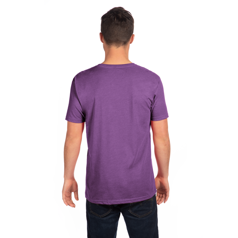 Our CVC's retail cut, softness, and breathability elevates a classic v-neck. Offers durability and comfortability in one tee, get a versatile piece that provides consistent fit and comfort after every wash.
