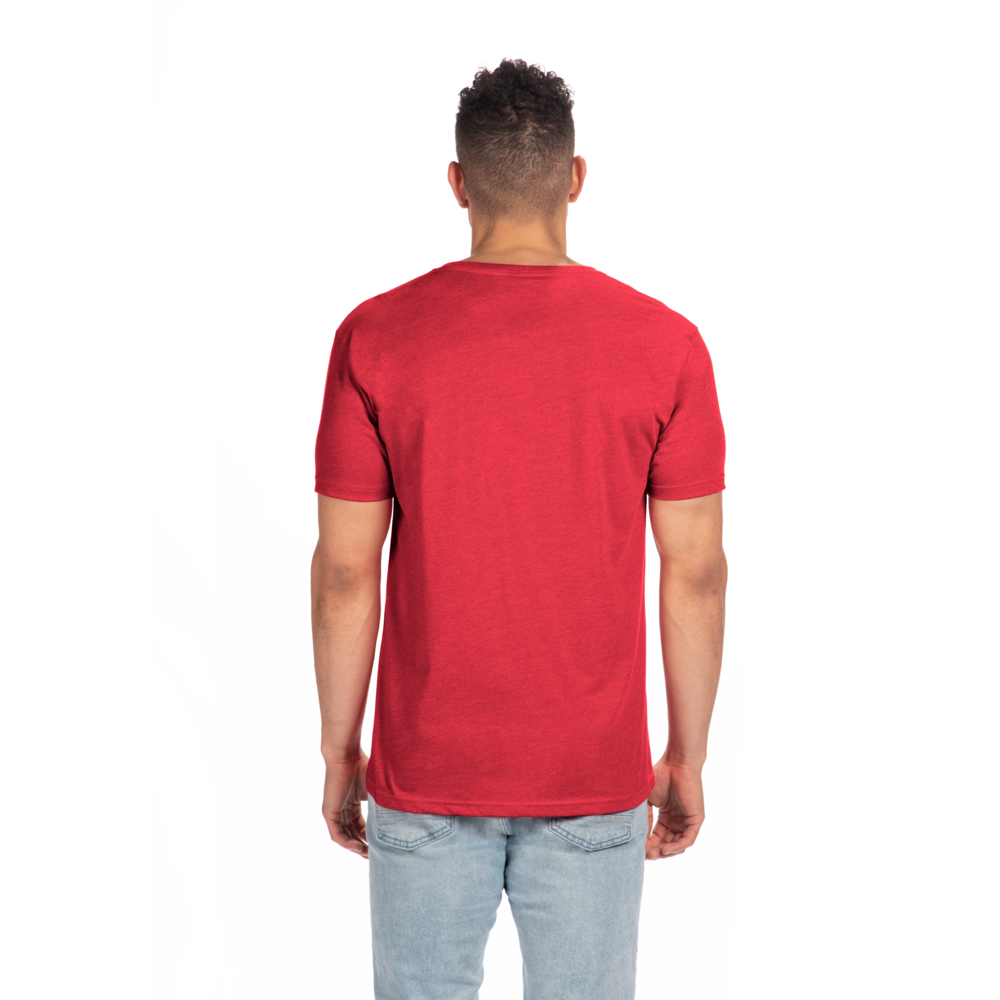 Our CVC's retail cut, softness, and breathability elevates a classic v-neck. Offers durability and comfortability in one tee, get a versatile piece that provides consistent fit and comfort after every wash.