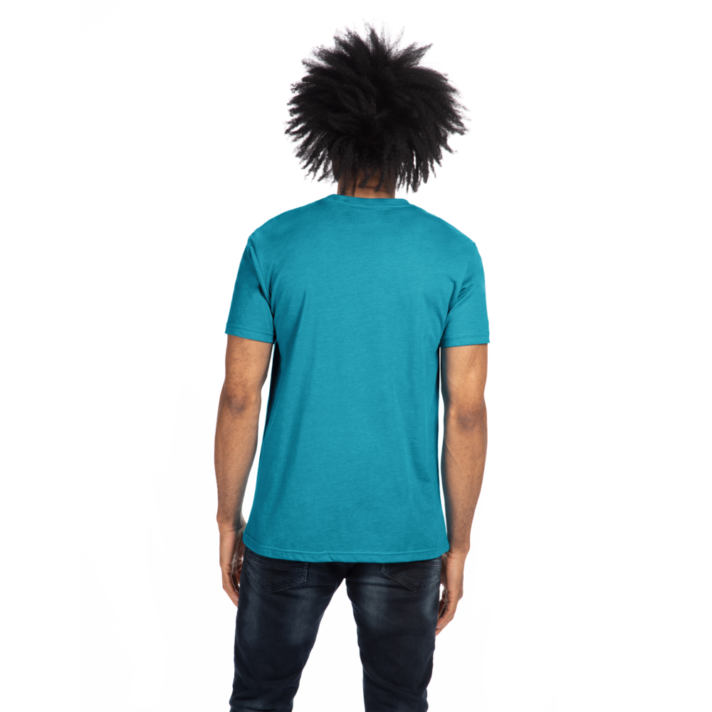 Our CVC's retail cut, softness, and breathability elevates a classic v-neck. Offers durability and comfortability in one tee, get a versatile piece that provides consistent fit and comfort after every wash.