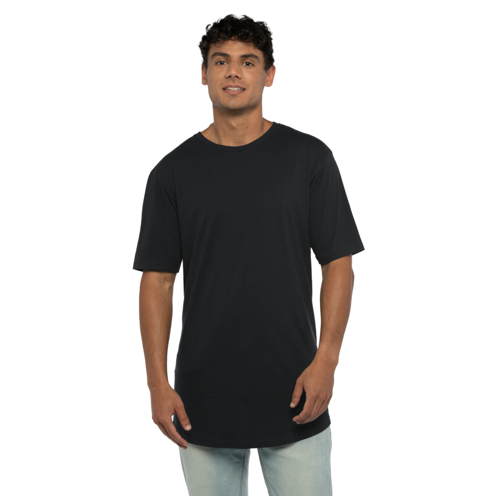 Our classic premium cotton tee with a longer length. Made from our combed and ring-spun cotton to give an everyday look with elevated comfort.