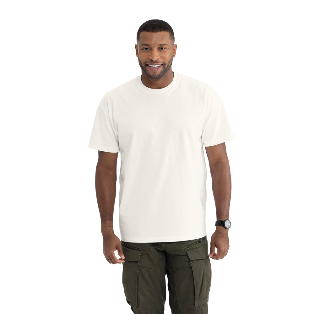 Next Level Apparel latest addition, the heavyweight tee. Crafted using 6.8 oz combed ring spun and US cotton for those who appreciate quality. The heavyweight fabric and street-inspired look redefine comfort.  Transitions from the urban streets to the laid-back gatherings, ensuring you look and feel your best in any setting.