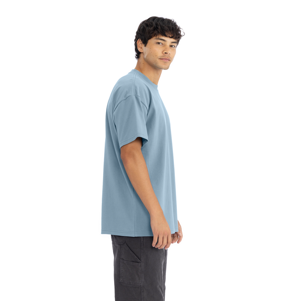 7200 Heavyweight T-Shirt in Stonewash Denim | Next Level Apparel