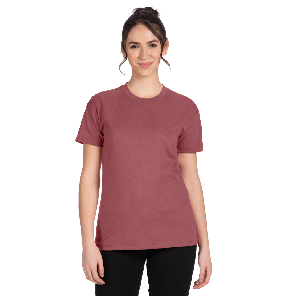 Thoughtfully designed for those who want a more relaxed fit than our popular 6610 cut, while still offering gentle contouring for a feminine fit.  The 6600 offers side seams and 3/8 shoulder-to-shoulder self binding for shape retention.