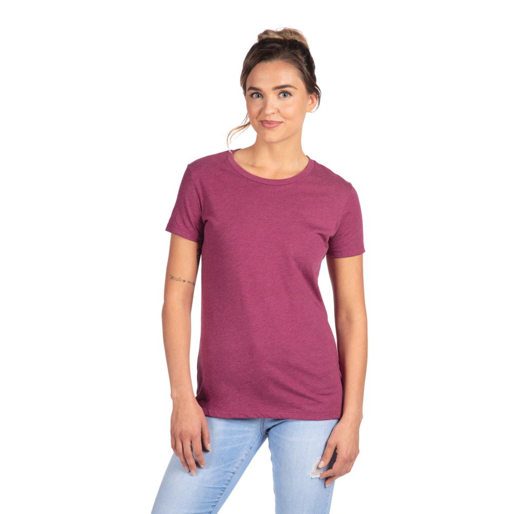A more curvy and slim cut on our classic tee made from the industry's favorite CVC fabric. Great printability and breathability on this versatile piece.
