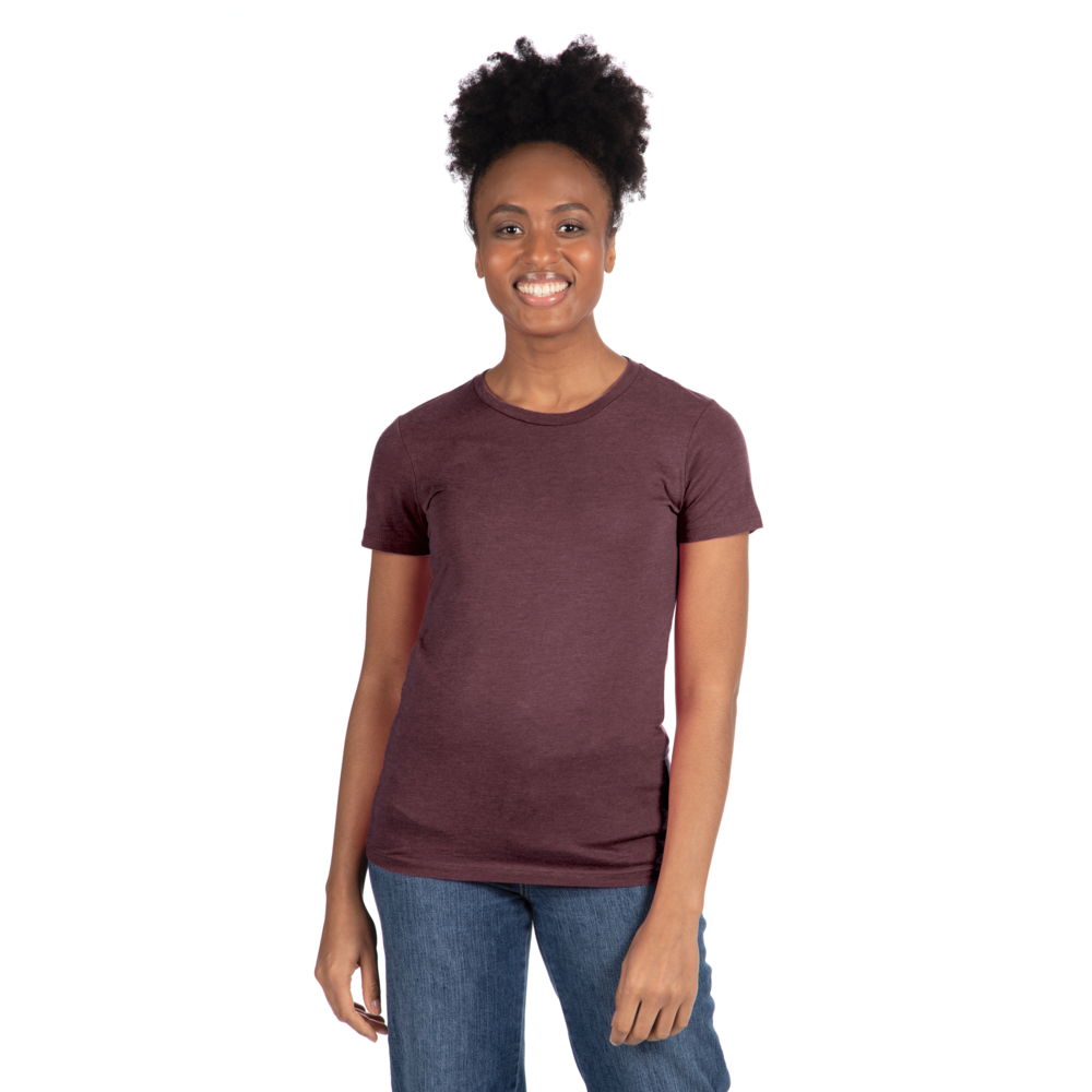 A more curvy and slim cut on our classic tee made from the industry's favorite CVC fabric. Great printability and breathability on this versatile piece.