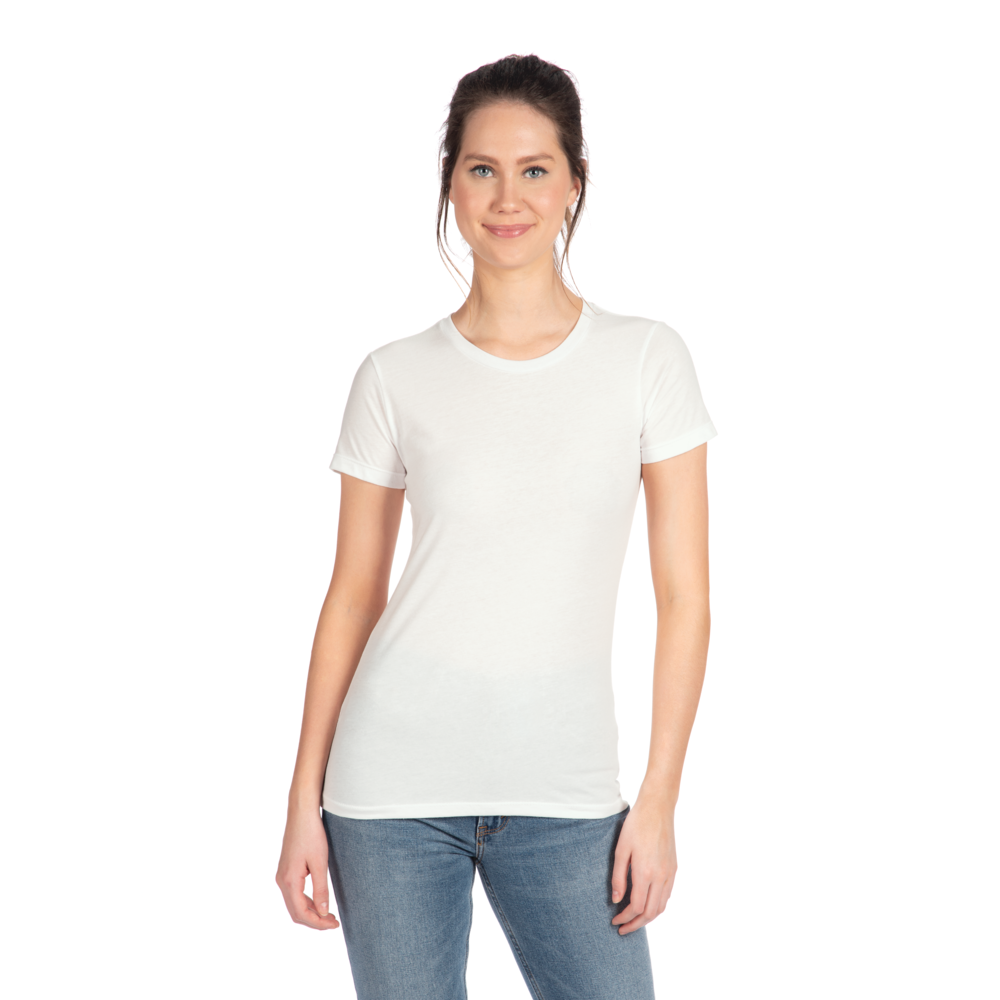 A more curvy and slim cut on our classic tee made from the industry's favorite CVC fabric. Great printability and breathability on this versatile piece.