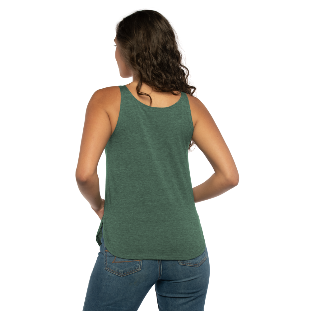 Explore all the possibilities with our Festival tank featuring a scoop neckline, wide scalloped hem, and drape for a relaxed look. Soft and lightweight fabric for the Festival go-getter and the restless free-spirited.